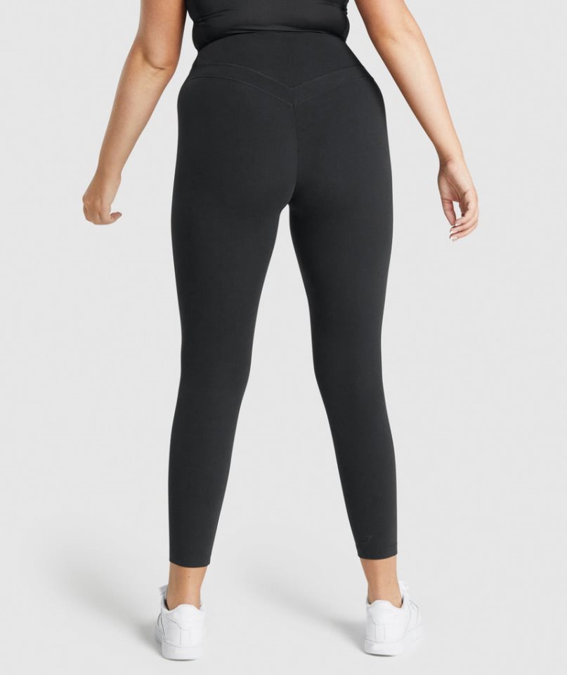 Women's Gymshark Whitney High Rise Leggings Black | CA 73AD56